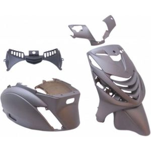 Plaatset Piaggio zip SP model vanaf bj. 2000 5 delig mat grijs