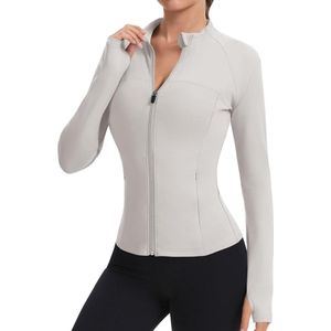 Dames Trainingsjacks met Volledige Rits, Lange Mouwen, Slim Fit voor Sport en Fitness
