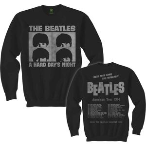 The Beatles - T-shirt - Zwart - Hard Days Night - Unisex - Long Sleeve