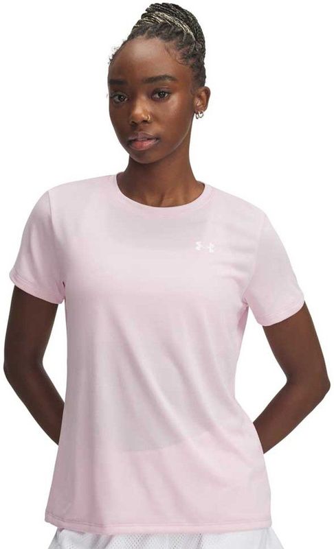 Under Armour Tech Solid Ssc T-shirt Met Korte Mouwen Roze M Vrouw