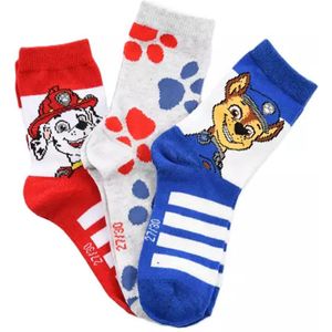 PAW Patrol Sokken – 3 Paar – Kinder Sokken – Maat 27/30