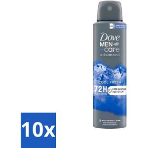 Dove - Deodorant - Men Care Cool Fresh - Verfrissend en langdurige bescherming - 150 ml - Bulkverpakking - 10 stuks