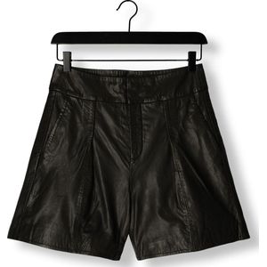 My Essential Wardrobe 12 The Leather Shorts Broeken & Jumpsuits Dames - Jeans - Broekpak - Zwart - Maat 38