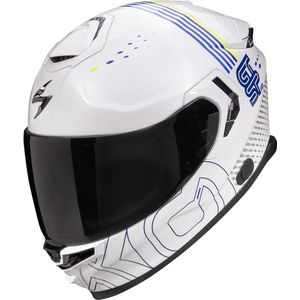Scorpion EXO-GT SP AIR - Integraalhelm - Wit Blauw Neon Geel