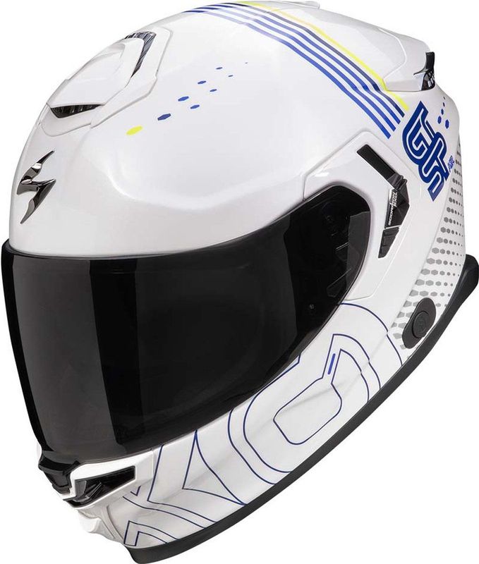 Scorpion EXO-GT SP AIR - Integraalhelm - Wit Blauw Neon Geel