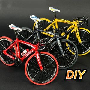 1:8 Mini Vinger Mountainbike Diecast Model Legering Fiets Simulatie Collectie Spuitgieten Racing Metalen Fiets Speelgoed voor jongen