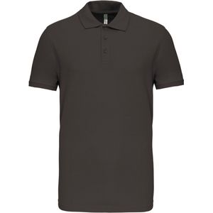 Kariban Piquépolo korte mouwen heren K239 - Dark Grey - XL