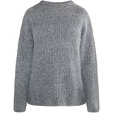 usha - Gebreide Trui - Oversized - Riblook - Hoge Kraag