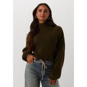 Circle Of Trust Meau Knit Truien & vesten Dames - Sweater - Hoodie - Vest- Groen - Maat XL
