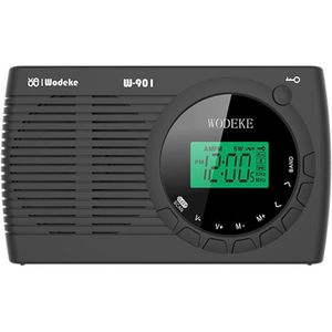 Radio - Kleine Draagbare FM/AM (MW)/SW Radio, Transistorradio met Uitstekende Ontvangst en Hoge Geluidskwaliteit, Mini Radio met Timed-Verbinding/Koptelefoon