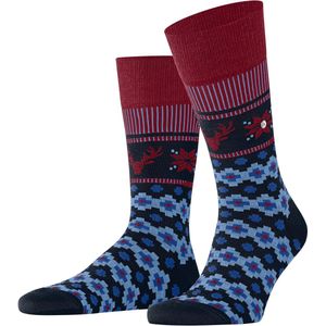 Burlington - Fair Isle Joy M - Chaussettes - Bleu Marine - 1 Paar