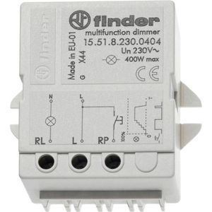Finder 15.51.8.230.0404 Dimmer (inbouw) Grijs (transparant)