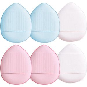 Allecto Plus - Make-up spons poeder gereedschap voor droge en natte make-up - Set van 6 stuks met Puff Puff Puff Poeder