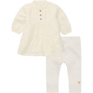 Noppies - Kledingset - 2delig - Jurk Sallisaw Turrtledove - Legging Lauderdale Oatmeal - Maat 86