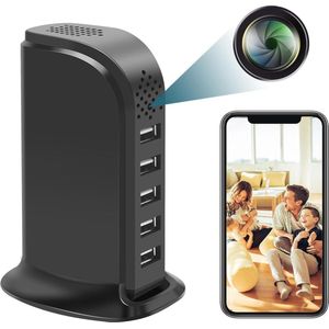 Verborgen WIFI Camera met HD 1080P en Bewegingsdetectie – Mini USB Oplader Bewakingscamera