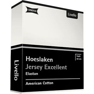 Livello Hoeslaken Jersey Excellent Offwhite 250 gr 180x200 t/m 200x220