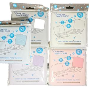 Bewaardoosje mondmasker wit antibacterieel - bewaren mondmasker