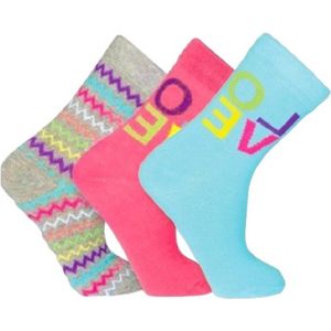 Kinderen sokken liefde - met Elastan - prijs per 3 assortie