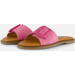Slipper - Pink - Hoogwaardig Leer - Platte Zool