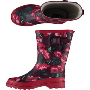 Xq Footwear Dames Regenlaars Riem Rubber Rood - Laarzen - 39