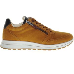 Ara - Heresneaker - Cognac - Lederen Comfort Sneaker - Geschikt voor Steunzolen