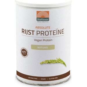 Mattisson - Rijst Proteïne Poeder - 80% Eiwit - Vegan Eiwitpoeder - Naturel Smaak - 400 Gram