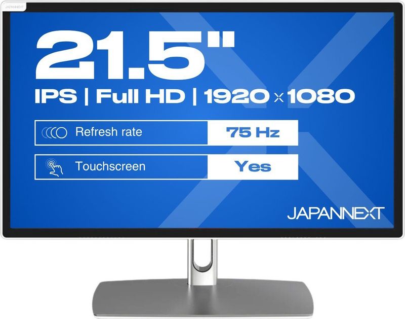 JAPANNEXT - JN-IPS2152FHDR-C65W-FLD-T - Touchscreen Monitor - Wit - 21.5 inch - Full HD (1920x1080)