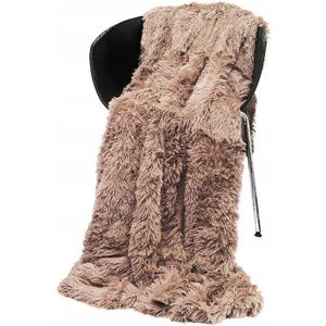 Luxe Corona Pluche Plaid 150x200cm Beige - Dik & Zacht