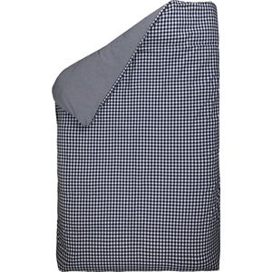 BINK Bedding Dekbedovertrek BB ruit marine 80 x 60 (zonder sloop) - wieg/kinderwagen - boerenbont blauw