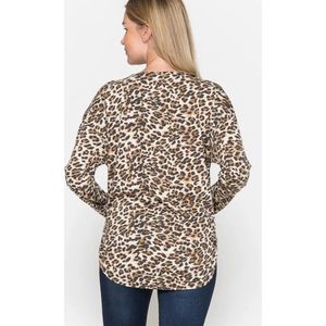 Animal Print top met lange mouwen maat S