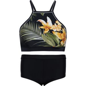 Bikini hipster broekje en crop top met racerback - La palma 128-134