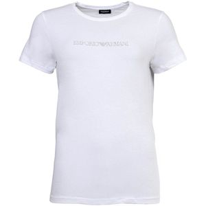 Emporio Armani Ew000408_af13033 Korte Mouwen Basislaag Wit XL Vrouw