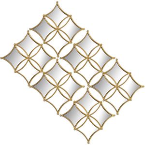 Set spiegels Alexandra House Living Gouden Plastic 2 x 72 x 45 cm