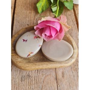 Veganistische en biologische Rozen body bar - voedend - puur shea butter - duurzaam lichaam balsem 50gr