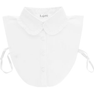 Lajetti - Los Kraagje - Wit - Blouse Kraagje voor Dames