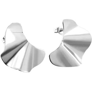 Oorstekers- zilver kleurig - stainless steel - statement - ear party - minimalistisch
