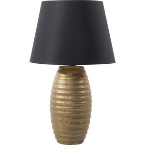 EBRO - Tafellamp - Zwart - Porselein