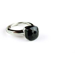 Ring in zilver model pomellato zwarte steen