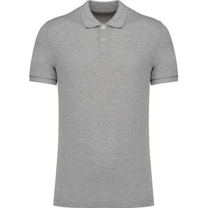 Native Spirit Ecologische herenpolo in piquétricot NS207 - Moon Grey Heather - XXL