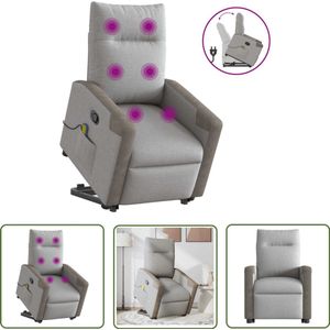 vidaXL Gereedschapset - Dynamische Sleutel - Sta-op-massagestoel verstelbaar stof wolk grijs - Monteursgereedschap - Klikmechanisme - Torque Wrench