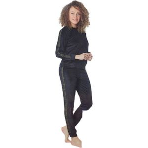 Velvet Twosie / Huispak / Twinset GLAMOURISTA - Zwart / Goud - Polyester - Maat M