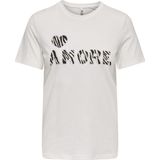 Only Ditte Life Rhnstn SS Animal T-shirt Dames - Maat M