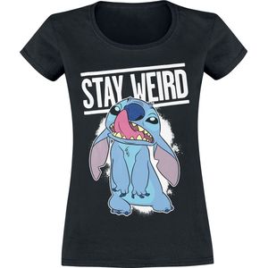 Lilo & Stitch - Stay Weird - T-shirt - Zwart