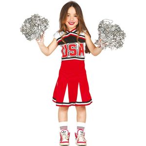 Fiestas Guirca - Cheerleader Rood - 10-12 jaar