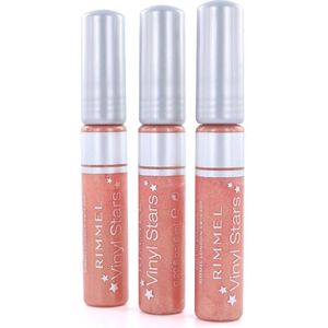 Rimmel Vinyl Stars Lipgloss - 180 Star Kissed (set van 3)