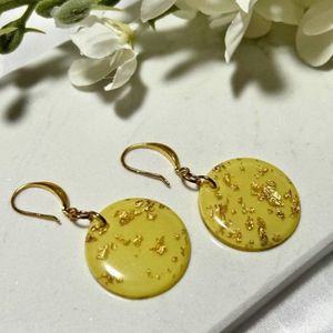 2 Love it Le Chique Y - Oorbellen - 4.2 x 2.5 cm - Geel - Goudkleurig
