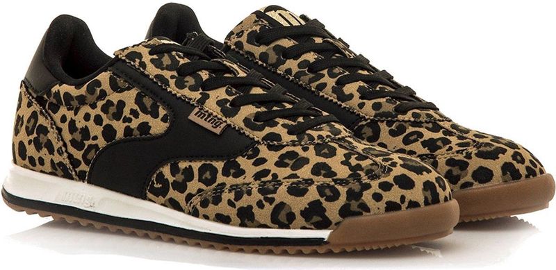 Mustang - 60858 - Trainers - Wit - Stof - Plat - Veters - Casual