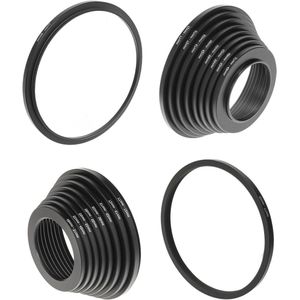 Allecto plus - Set van 18 Cameralens Filters Ring Adapters - Geschikt voor Camera's - Aluminiumlegering - 9 Step-Up Ringen - 9 Step-Down Ringen