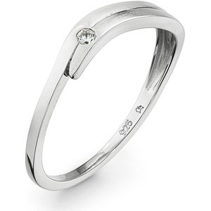 Glow 114.136952 Dames Ring - Minimalistische ring - Sieraad - Zilver - 925 Zilver - 10 mm breed