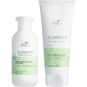 Wella - Elements Calming Shampoo 250ml - Elements Renewing Conditioner 200ml - Voordeelverpakking